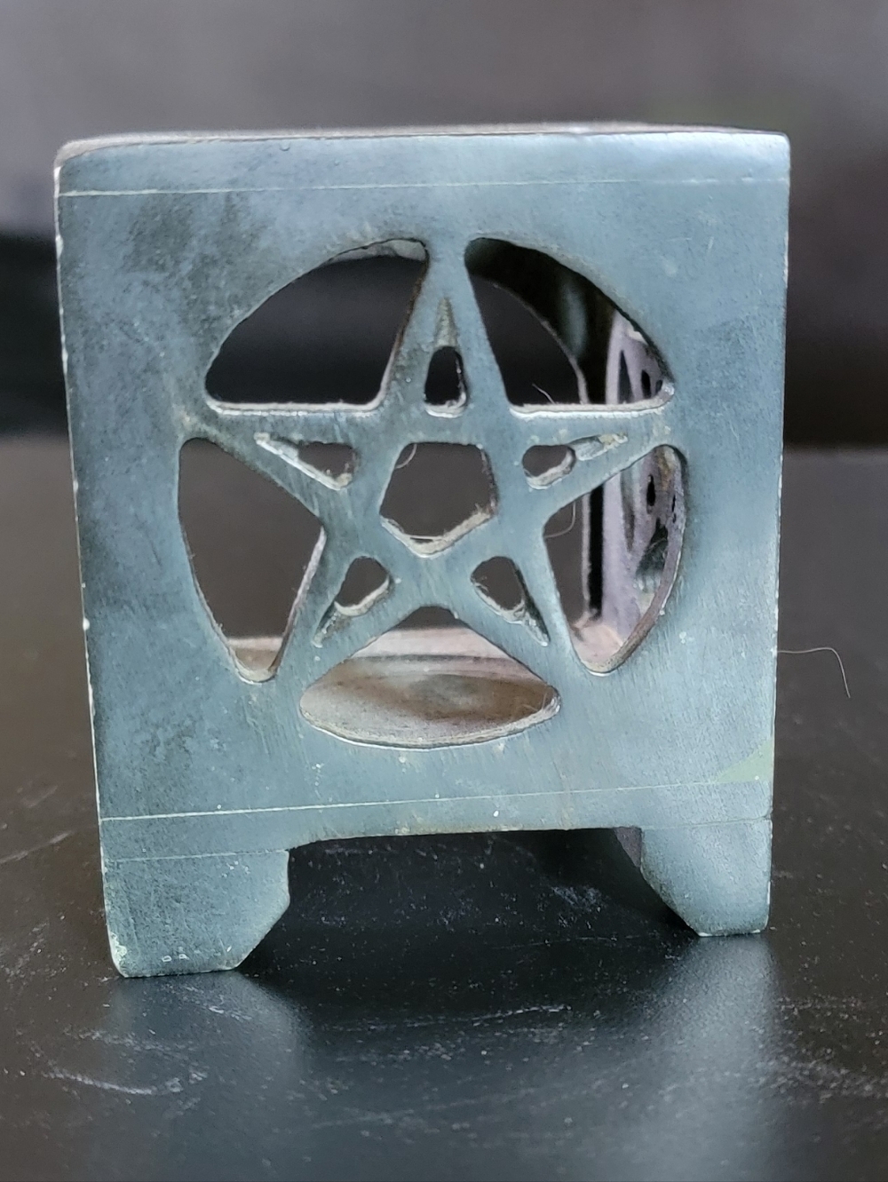 Pentagram Stone Tealight Holder